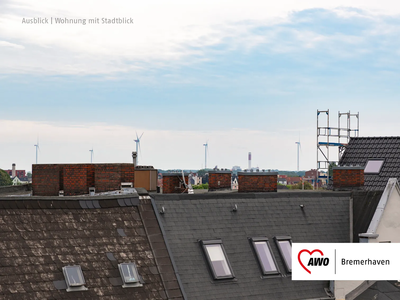 Ausblick über die Dächer bis zum Horizont | © AWO Bremerhaven